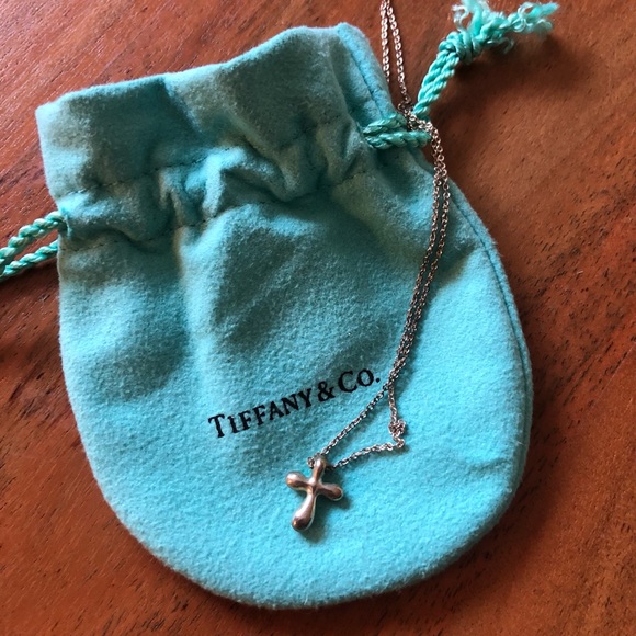 Tiffany & Co Sterling Silver Cross Necklace - Picture 1 of 6
